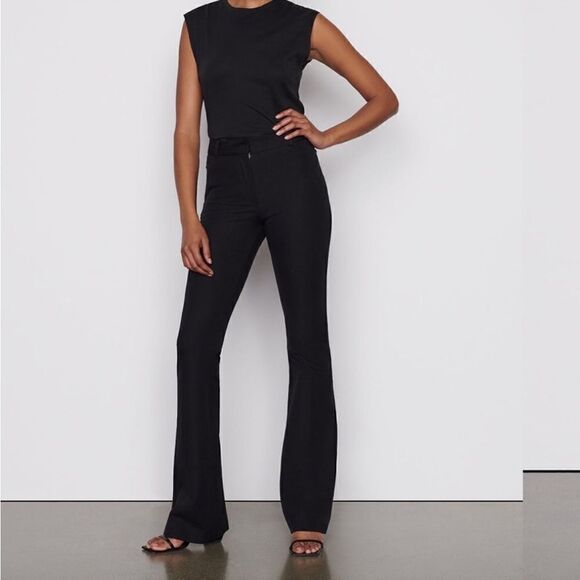 FRAME Le One Flare Front Slit Black size 2 NWT $268 - Picture 1 of 9